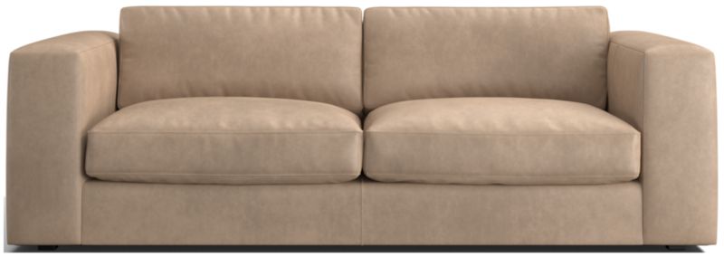 Oceanside Leather Deep-Seat Sofa 89" - image 0 of 7