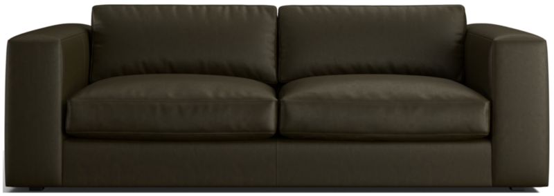 Oceanside Leather Deep-Seat Sofa 89" - image 0 of 7