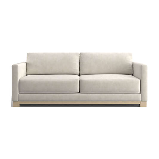 Gather Deep Wood Base Sofa 89"