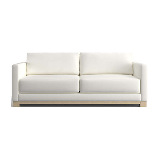 Gather Deep Wood Base Sofa 89"