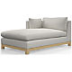 Pacific Wood Left-Arm Chaise Lounge Sectional Piece