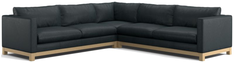 Pacific Wood Leather 3-Piece L-Shaped Sectional Sofa - image 0 of 6