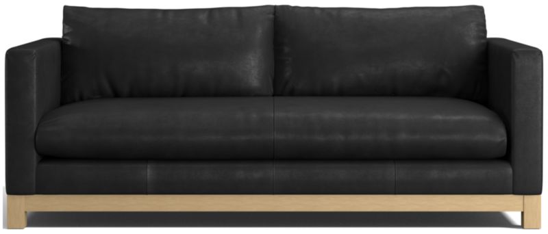 Pacific Wood Leather Bench Sofa - image 0 of 8