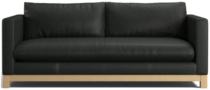 Pacific Wood Leather Bench Sofa - image 0 of 8