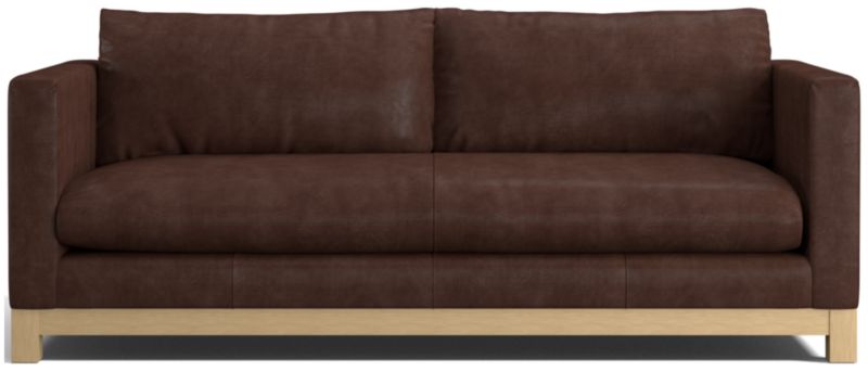 Pacific Wood Leather Bench Sofa - image 0 of 8