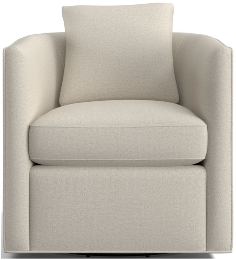 Drew Small Swivel Accent Chair + Reviews Crate & Barrel Canada