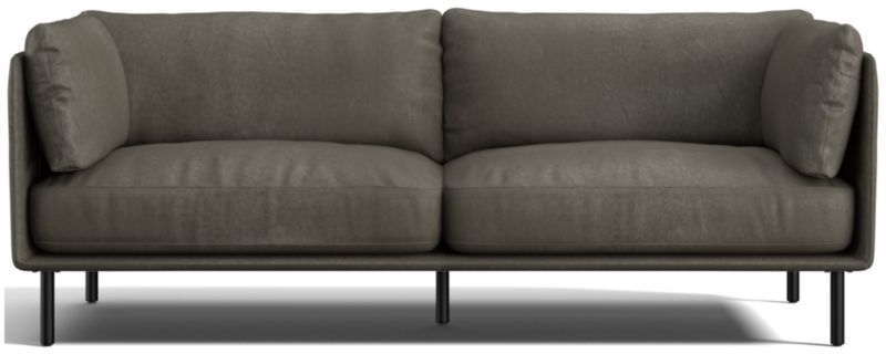 Wells 84" Leather Sofa - image 0 of 11