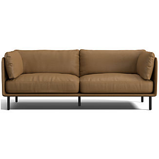 Wells 84" Leather Sofa