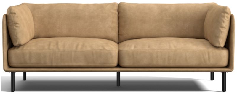 Wells 84" Leather Sofa - image 0 of 10