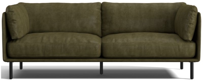 Wells 84" Leather Sofa - image 0 of 10