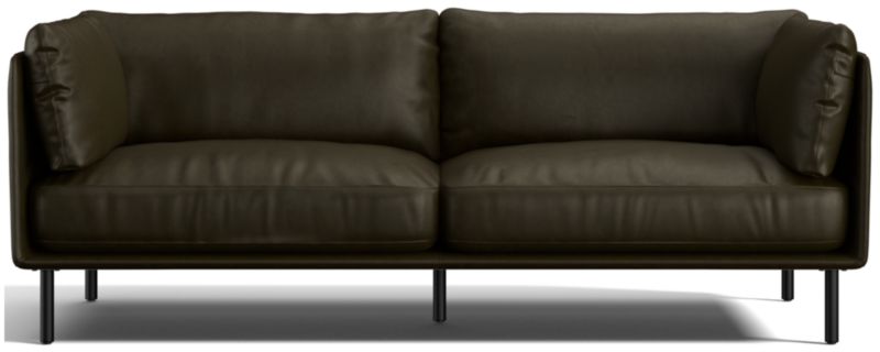 Wells 84" Leather Sofa - image 0 of 10