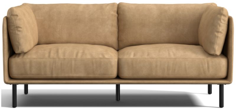 Wells Leather Apartment Sofa - image 0 of 10