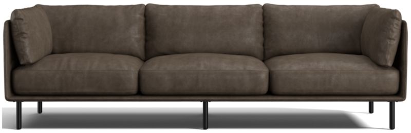 Wells Leather Grande Sofa - image 0 of 11