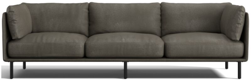 Wells Leather Grande Sofa - image 0 of 12