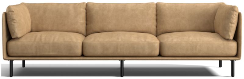 Wells Leather Grande Sofa - image 0 of 11