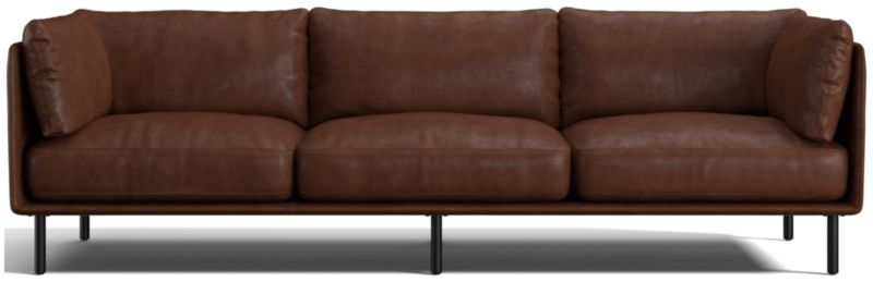 Wells Leather Grande Sofa - image 0 of 11