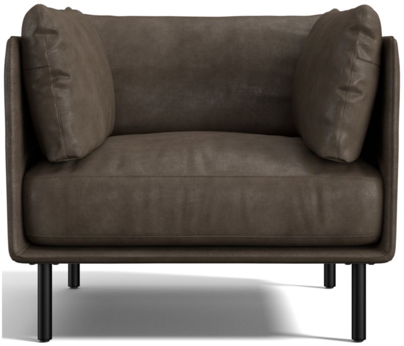 Wells Leather Accent Chair - image 0 of 8