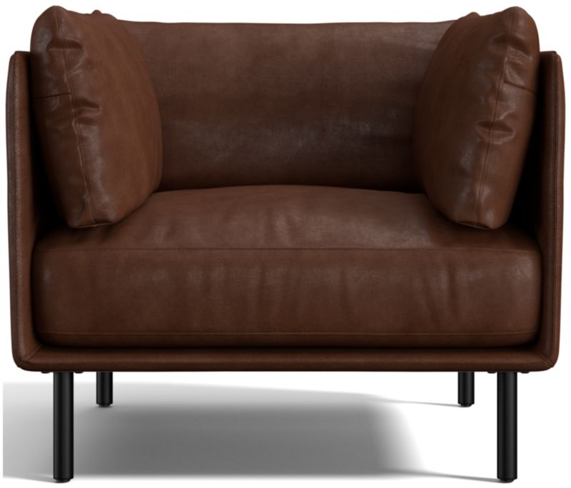 Wells Leather Accent Chair - image 0 of 8