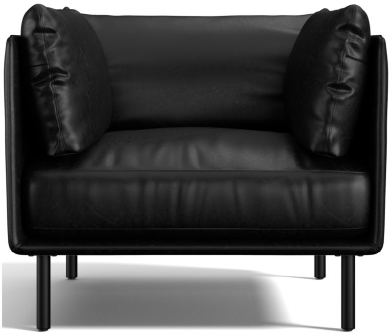 Wells Leather Accent Chair - image 0 of 9