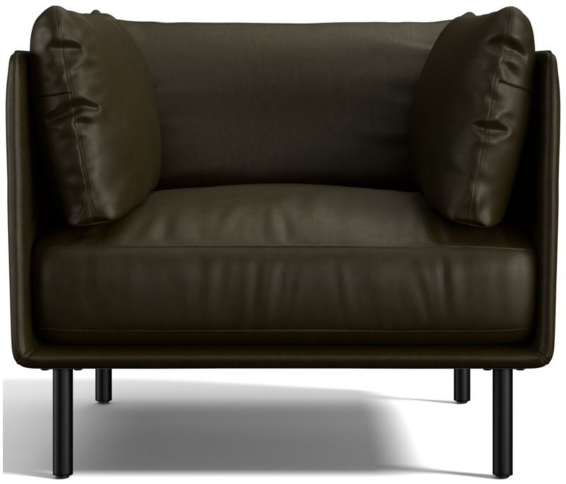 Wells Leather Accent Chair - image 0 of 8