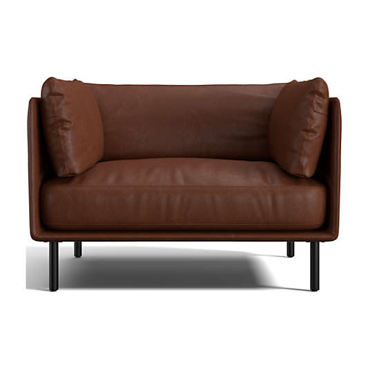 Wells Leather Accent Chair and a Half