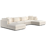 Tidal 2-Piece Small Space Sectional Sofa with Chaise Lounge