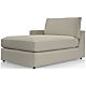 Lounge Classic Left-Arm Chaise Lounge Sectional Piece