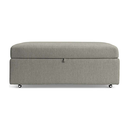Lounge Storage Ottoman with Tray