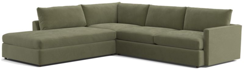 Lounge Deep 3-Piece Left-Arm Bumper Sectional Sofa - image 0 of 10