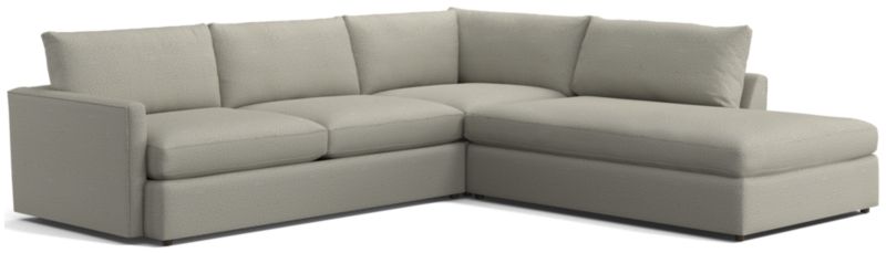 Lounge Deep 3-Piece Right-Arm Bumper Sectional Sofa - image 0 of 8