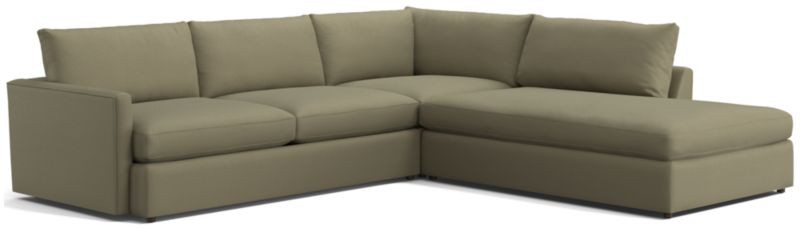 Lounge Deep 3-Piece Right-Arm Bumper Sectional Sofa - image 0 of 8