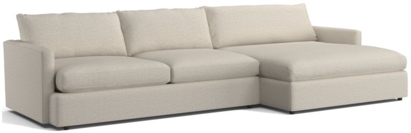 Lounge Deep 2-Piece Right-Arm Extra Wide Chaise Sectional Sofa - image 0 of 8