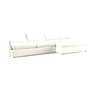 Cambria Bouclé 2-Piece Right-Arm Chaise Sectional Sofa