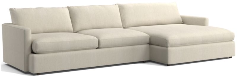 Lounge Deep 2-Piece Right-Arm Extra Wide Chaise Sectional Sofa - image 0 of 10