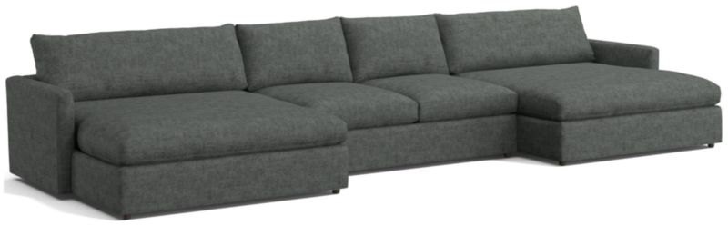 Lounge Deep 3-Piece Double Chaise Sectional Sofa - image 0 of 8