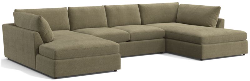 Lounge Deep 3-Piece U-Shaped Sectional Sofa with Corner Bumpers - image 0 of 7