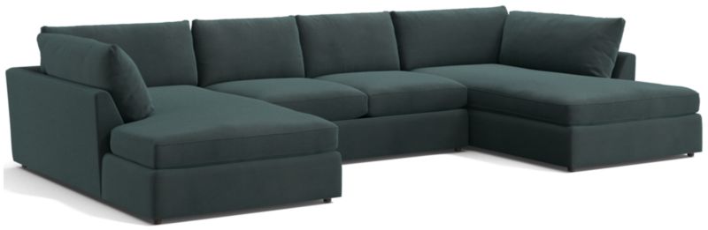 Lounge Deep 3-Piece U-Shaped Sectional Sofa with Corner Bumpers - image 0 of 7