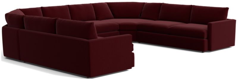 Lounge Deep 5-Piece Wedge Sectional Sofa - image 0 of 7