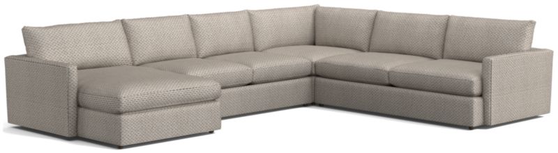 Lounge Deep 4-Piece U-Shaped Sectional Sofa with Left-Arm Storage Chaise - image 0 of 8