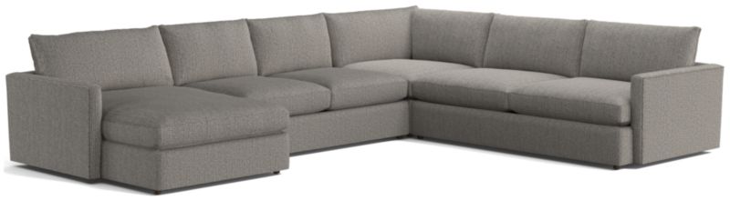 Lounge Deep 4-Piece U-Shaped Sectional Sofa with Left-Arm Storage Chaise - image 0 of 9