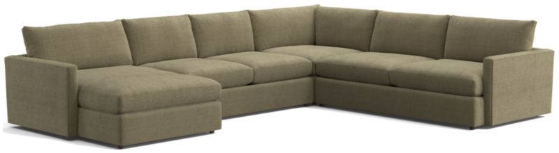 Lounge Deep 4-Piece U-Shaped Sectional Sofa with Left-Arm Storage Chaise - image 0 of 8