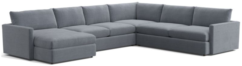 Lounge Deep 4-Piece U-Shaped Sectional Sofa with Left-Arm Storage Chaise - image 0 of 8