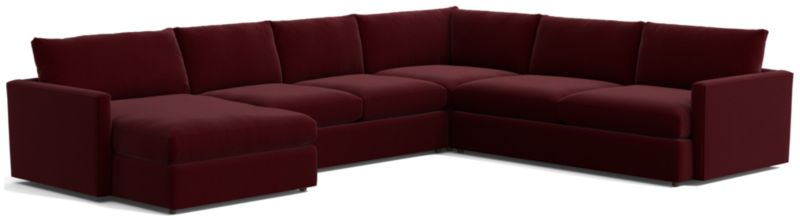 Lounge Deep 4-Piece U-Shaped Sectional Sofa with Left-Arm Storage Chaise - image 0 of 8