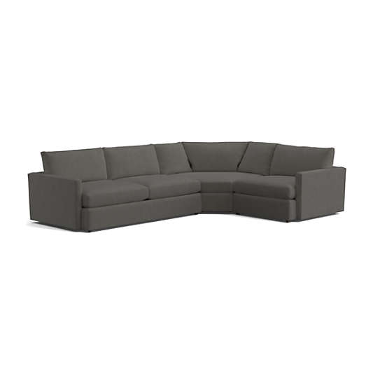 Lounge Deep 3-Piece Wedge Sectional Sofa