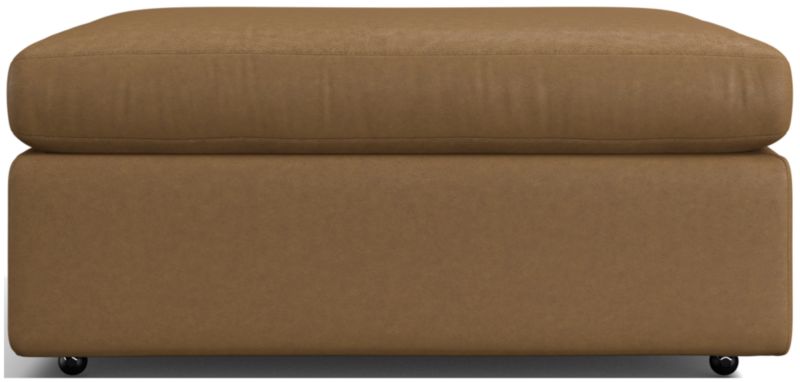 Lounge 37" Leather Ottoman - image 0 of 3