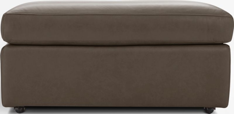 Lounge 37" Leather Ottoman - image 0 of 3