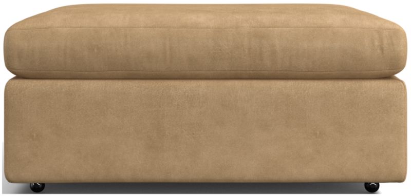 Lounge 37" Leather Ottoman - image 0 of 2