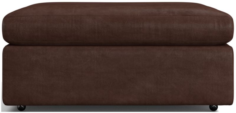 Lounge 37" Leather Ottoman - image 0 of 2