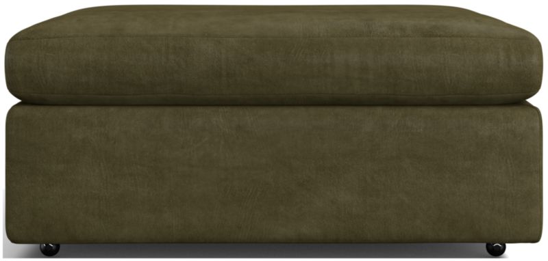 Lounge 37" Leather Ottoman - image 0 of 2