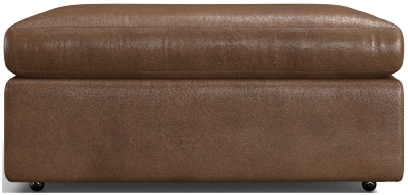 Lounge 37" Leather Ottoman - image 0 of 2